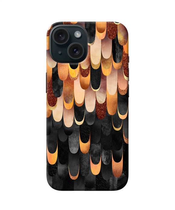 Abstract wooden rug iPhone 15 Plus Back Cover