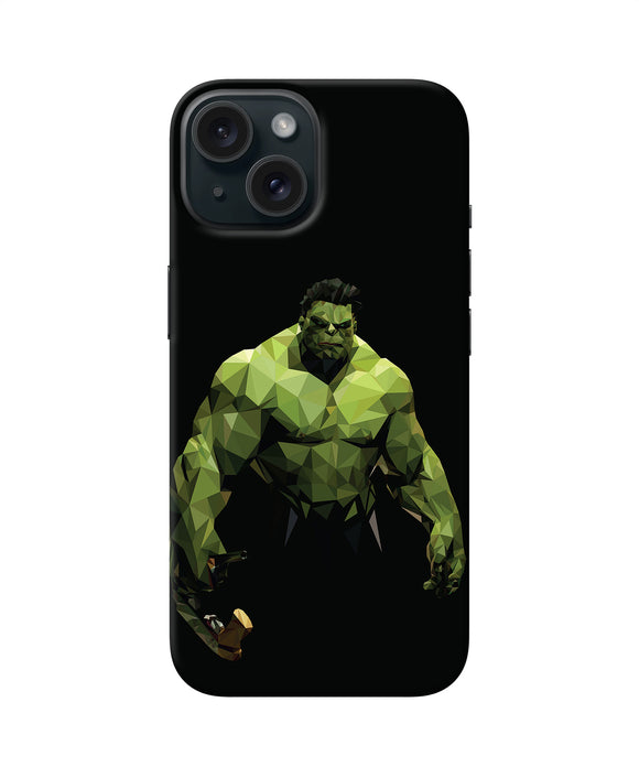 Abstract hulk buster iPhone 15 Plus Back Cover