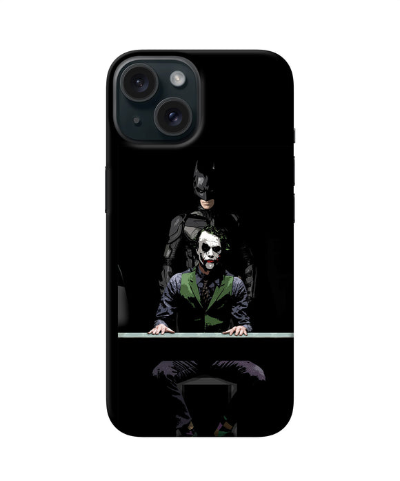 Batman vs joker iPhone 15 Plus Back Cover
