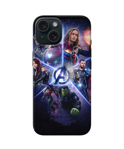 Avengers super hero poster iPhone 15 Plus Back Cover