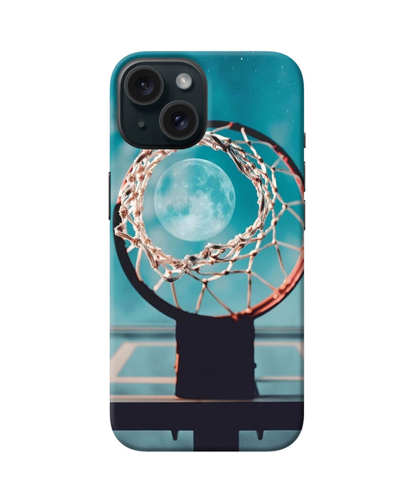Basket ball moon iPhone 15 Plus Back Cover