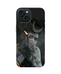 Aghori chillum iPhone 15 Plus Back Cover