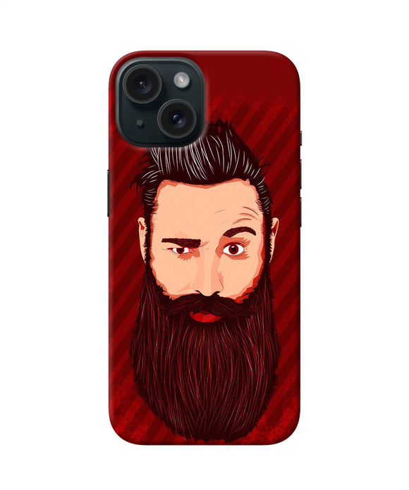 Beardo character iPhone 15 Plus Back Cover