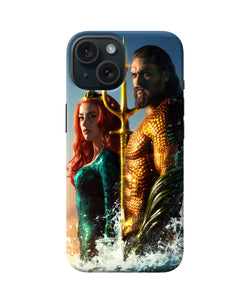 Aquaman couple iPhone 15 Plus Back Cover