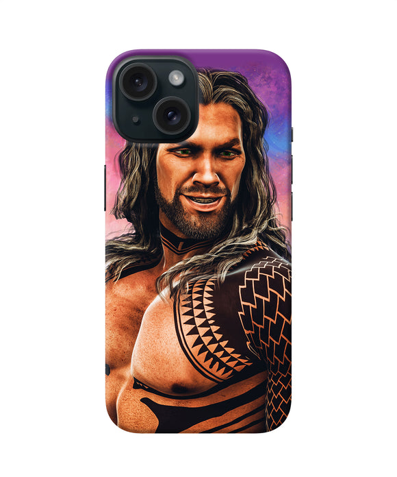 Aquaman sketch iPhone 15 Plus Back Cover