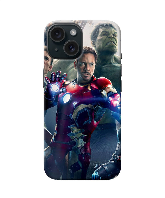 Avengers space poster iPhone 15 Plus Back Cover