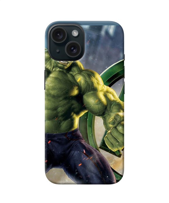 Angry hulk iPhone 15 Plus Back Cover