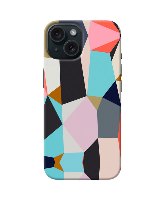 Abstract colorful shapes iPhone 15 Plus Back Cover