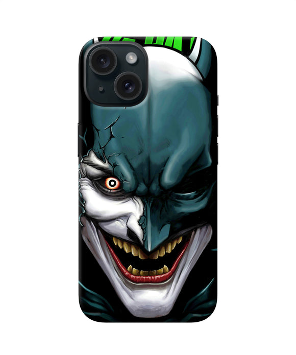 Batman joker smile iPhone 15 Plus Back Cover