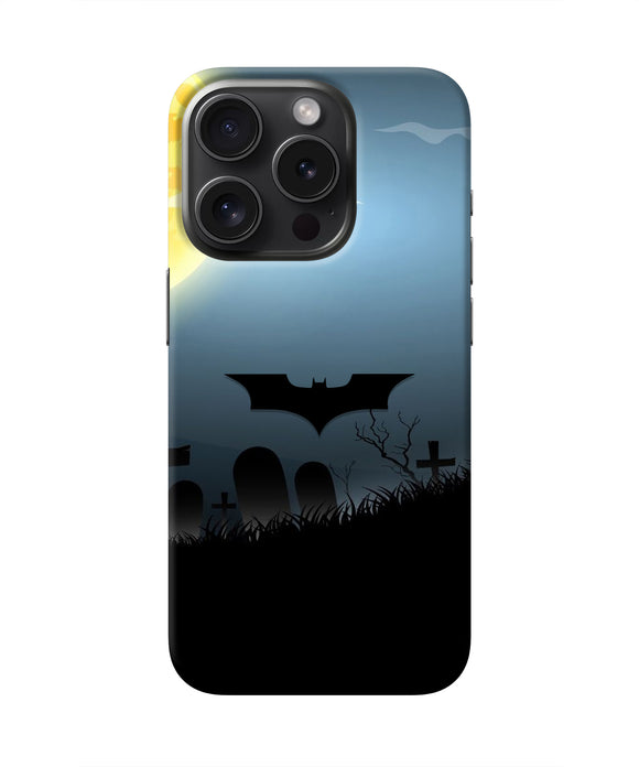 Batman Scary cemetry iPhone 15 Pro Real 4D Back Cover