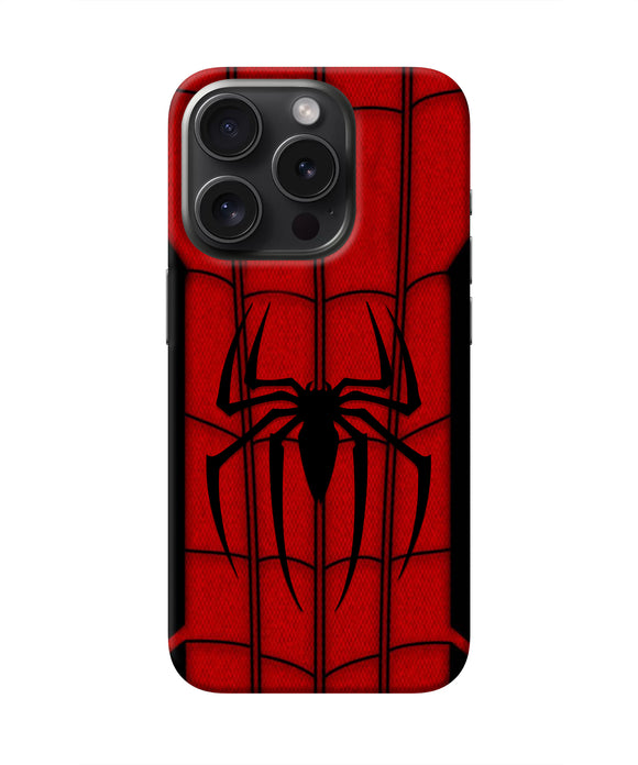 Spiderman Costume iPhone 15 Pro Real 4D Back Cover
