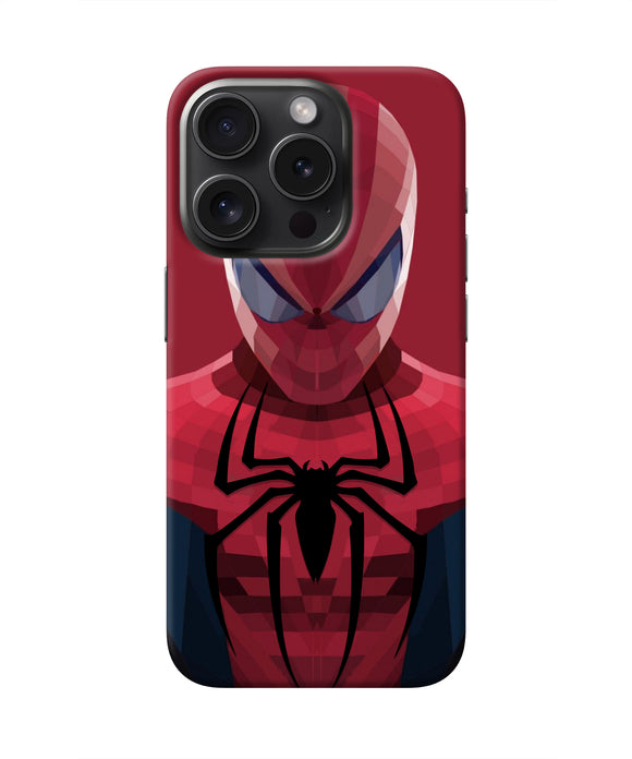 Spiderman Art iPhone 15 Pro Real 4D Back Cover