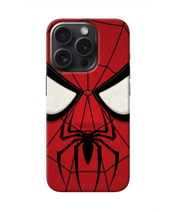 Spiderman Face iPhone 15 Pro Real 4D Back Cover