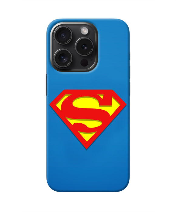 Superman Blue iPhone 15 Pro Real 4D Back Cover
