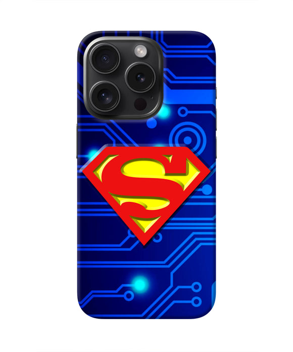 Superman Abstract iPhone 15 Pro Real 4D Back Cover