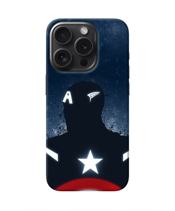 Captain america Shield iPhone 15 Pro Real 4D Back Cover