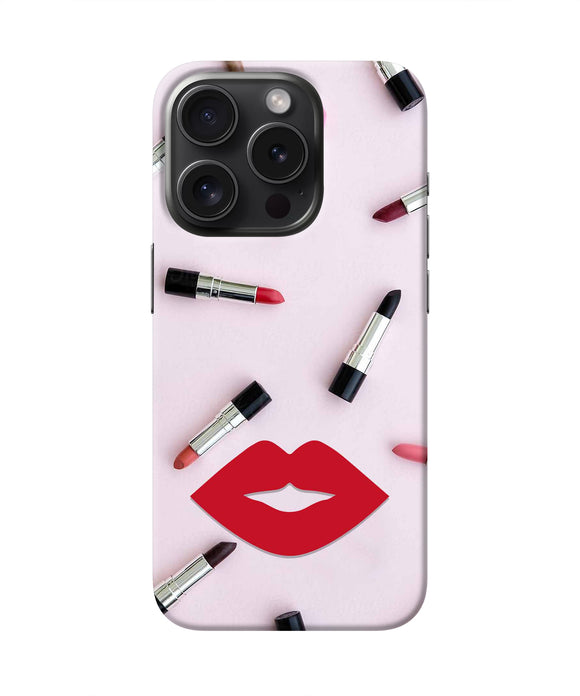 Lips Lipstick Shades iPhone 15 Pro Real 4D Back Cover