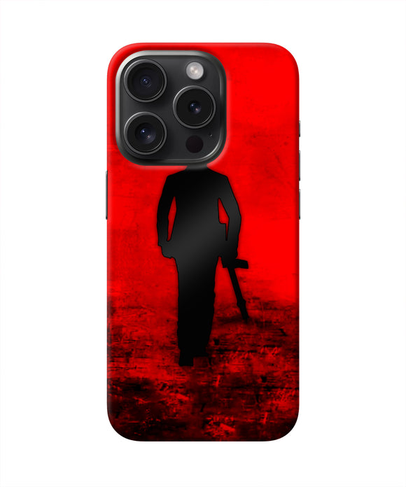 Rocky Bhai with Gun iPhone 15 Pro Real 4D Back Cover