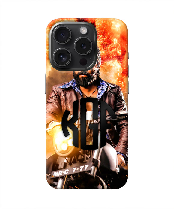 Rocky Bhai on Bike iPhone 15 Pro Real 4D Back Cover