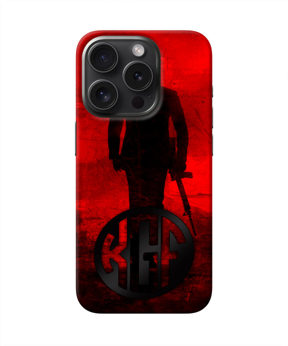 Rocky Bhai K G F Chapter 2 Logo iPhone 15 Pro Real 4D Back Cover