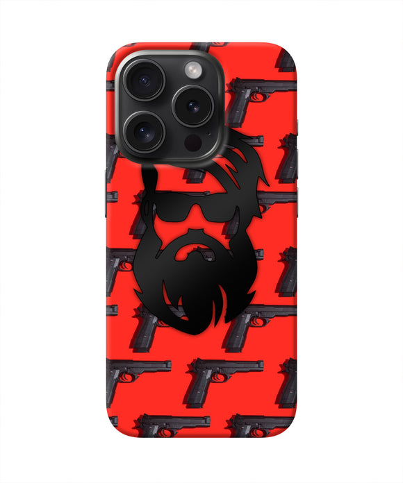 Rocky Bhai Beard Look iPhone 15 Pro Real 4D Back Cover