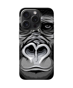 Black chimpanzee iPhone 15 Pro Back Cover