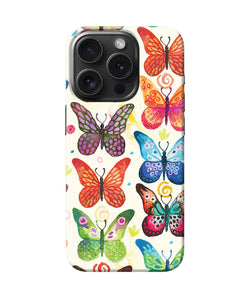 Abstract butterfly print iPhone 15 Pro Back Cover