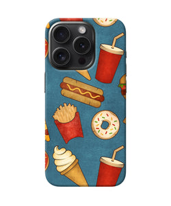 Abstract food print iPhone 15 Pro Back Cover