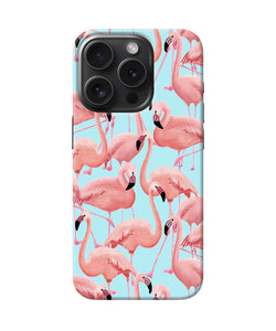 Abstract sheer bird print iPhone 15 Pro Back Cover