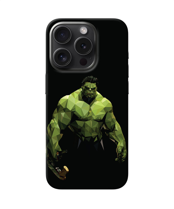 Abstract hulk buster iPhone 15 Pro Back Cover