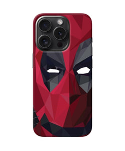 Abstract deadpool mask iPhone 15 Pro Back Cover