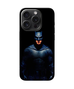 Batman dark knight poster iPhone 15 Pro Back Cover