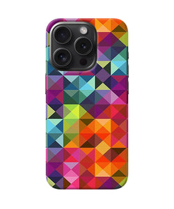 Abstract triangle pattern iPhone 15 Pro Back Cover