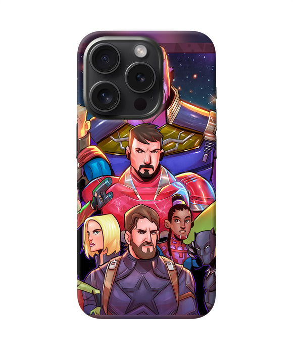 Avengers animate iPhone 15 Pro Back Cover