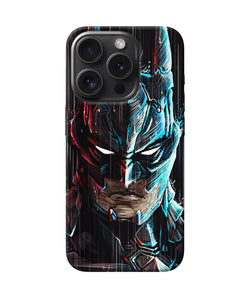 Batman face iPhone 15 Pro Back Cover