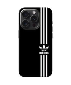 Adidas strips logo iPhone 15 Pro Back Cover