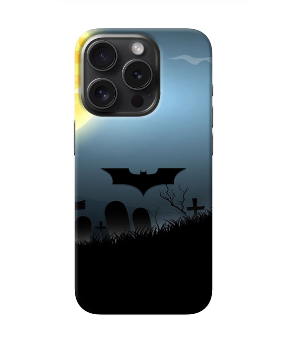 Batman Scary cemetry iPhone 15 Pro Max Real 4D Back Cover