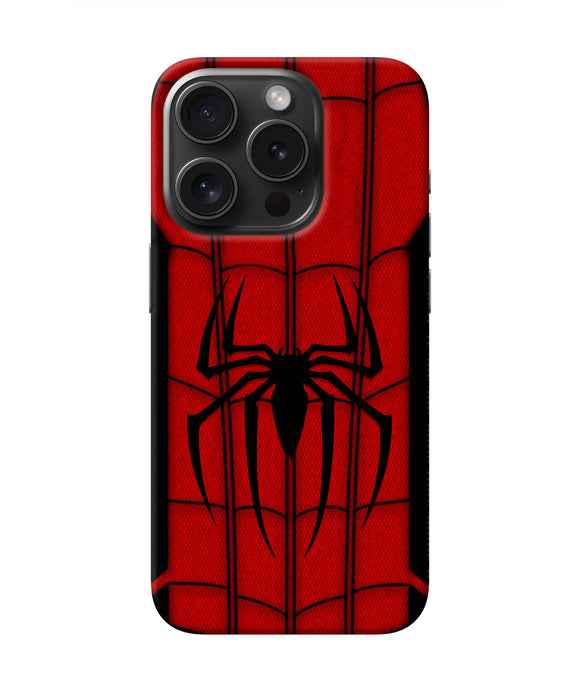 Spiderman Costume iPhone 15 Pro Max Real 4D Back Cover