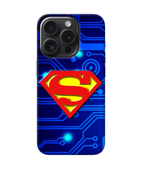 Superman Abstract iPhone 15 Pro Max Real 4D Back Cover