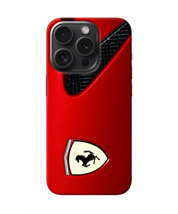 Ferrari Hood iPhone 15 Pro Max Real 4D Back Cover
