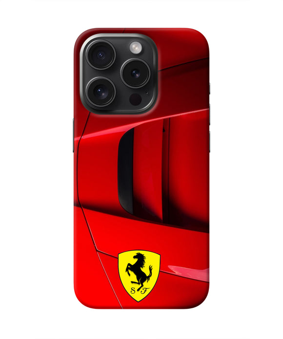 Ferrari Car iPhone 15 Pro Max Real 4D Back Cover