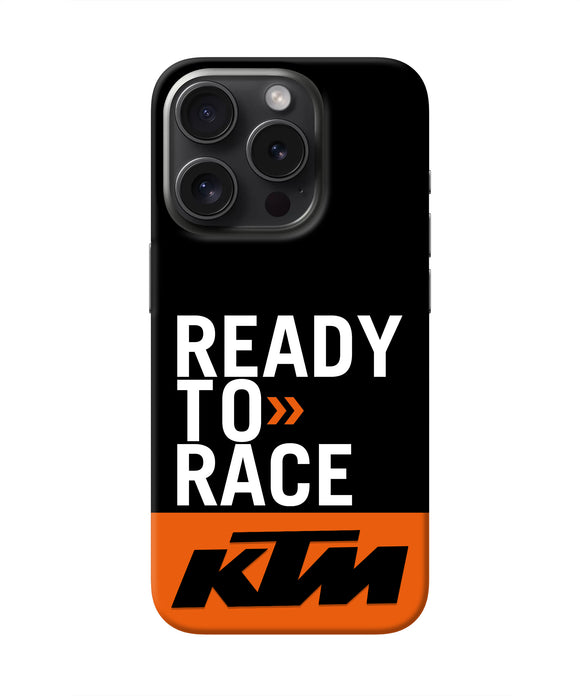 KTM Ready To Race iPhone 15 Pro Max Real 4D Back Cover