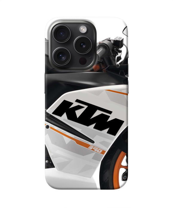 KTM Bike iPhone 15 Pro Max Real 4D Back Cover
