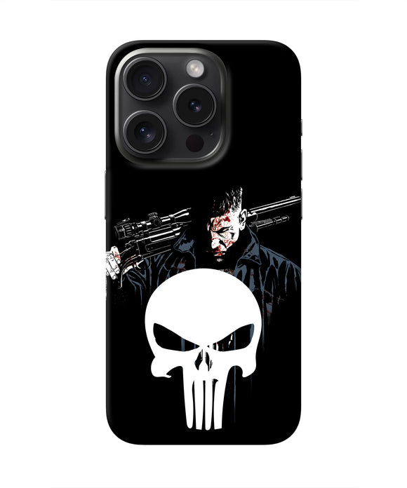 Punisher Character iPhone 15 Pro Max Real 4D Back Cover