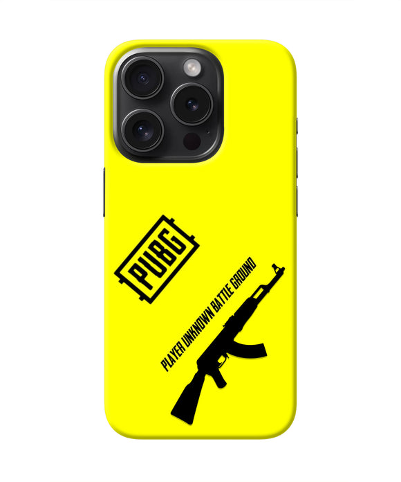 PUBG AKM Gun iPhone 15 Pro Max Real 4D Back Cover