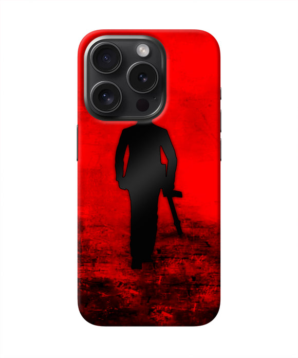 Rocky Bhai with Gun iPhone 15 Pro Max Real 4D Back Cover