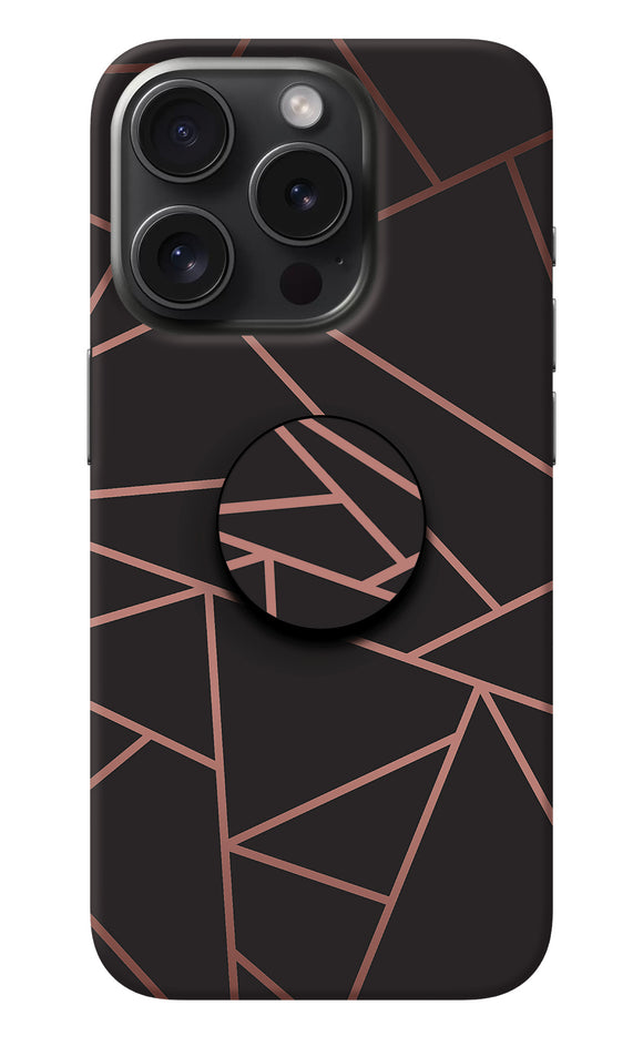 Geometric Pattern iPhone 15 Pro Max Pop Case