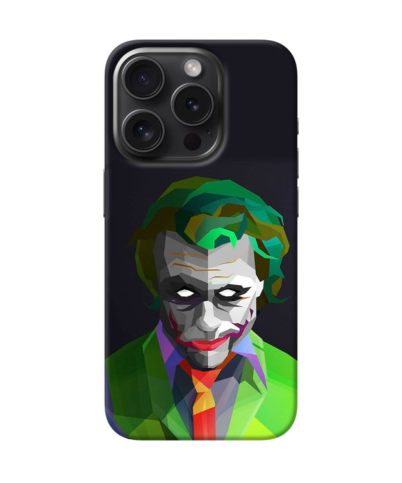 Abstract dark knight joker iPhone 15 Pro Max Back Cover