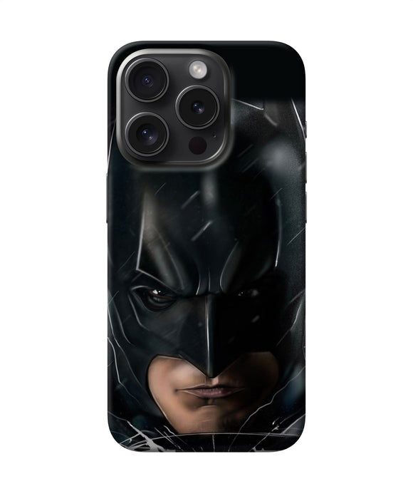 Batman black mask iPhone 15 Pro Max Back Cover