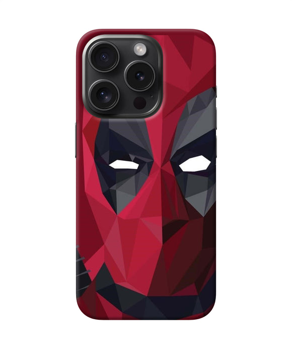 Abstract deadpool mask iPhone 15 Pro Max Back Cover